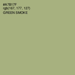 #A7B17F - Green Smoke Color Image